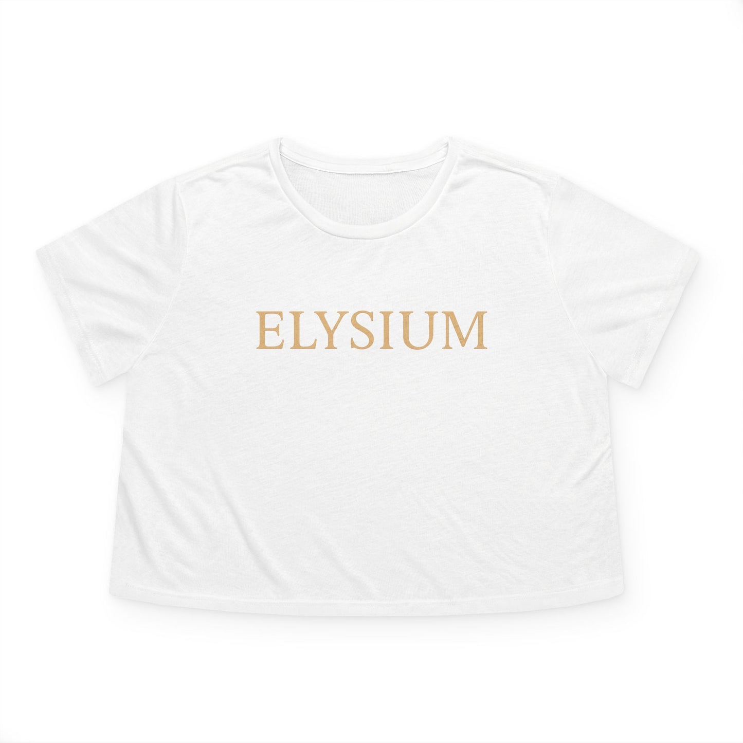 Elysium™ Gold Lettering Crop Top — Gratitude