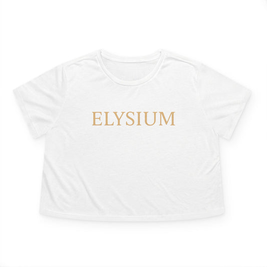Elysium™ Gold Lettering Crop Top — Gratitude