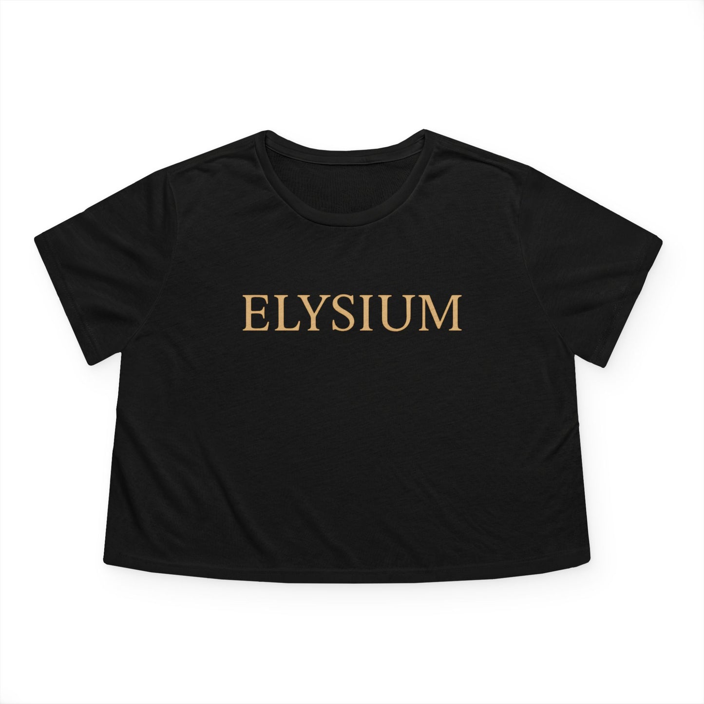 Elysium™ Gold Lettering Crop Top — Gratitude