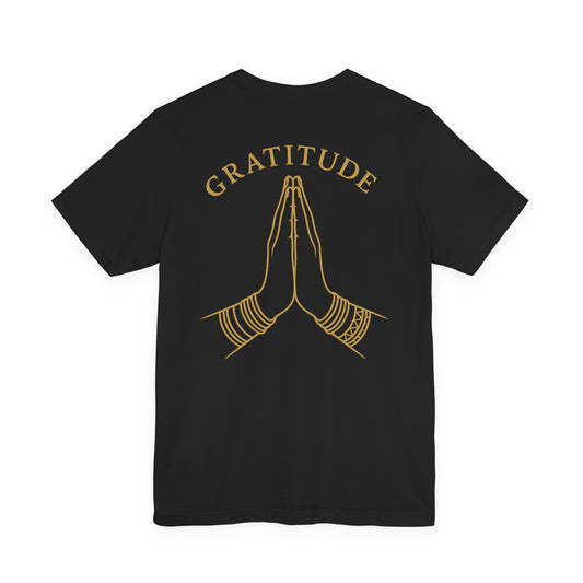 Elysium™ Gold Lettering Premium Tee - Gratitude